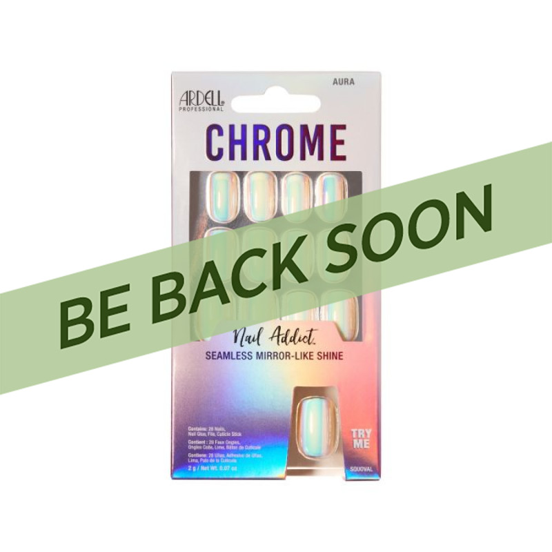 ARDELL CHROME PRESS ON NAIL KIT AURA