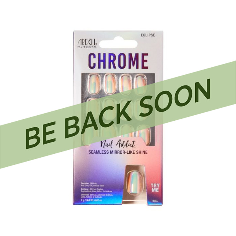 ARDELL CHROME PRESS ON NAIL KIT ECLIPSE