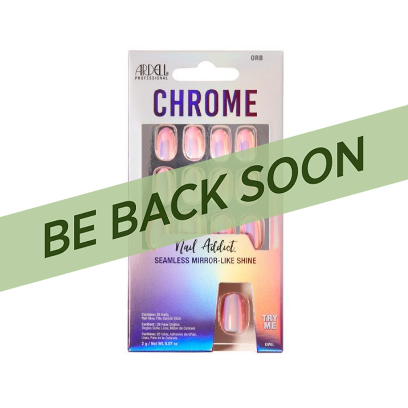 ARDELL CHROME PRESS ON NAIL KIT ORB