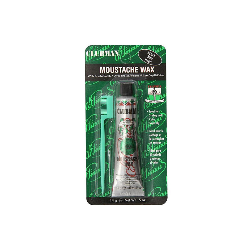 CLUBMAN MOUSTACHE WAX BLA..