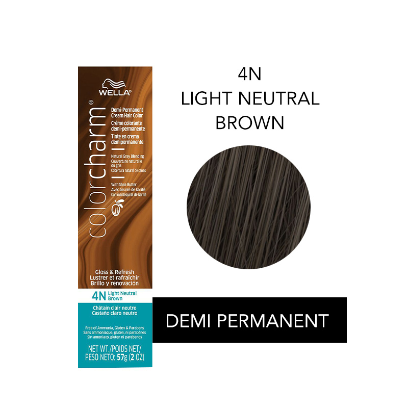 COLOR CHARM DEMI 4N LIGHT NEUTRAL BROWN