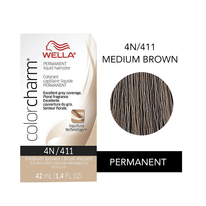 COLOR CHARM LIQUID COLOR 411 MEDIUM BROWN