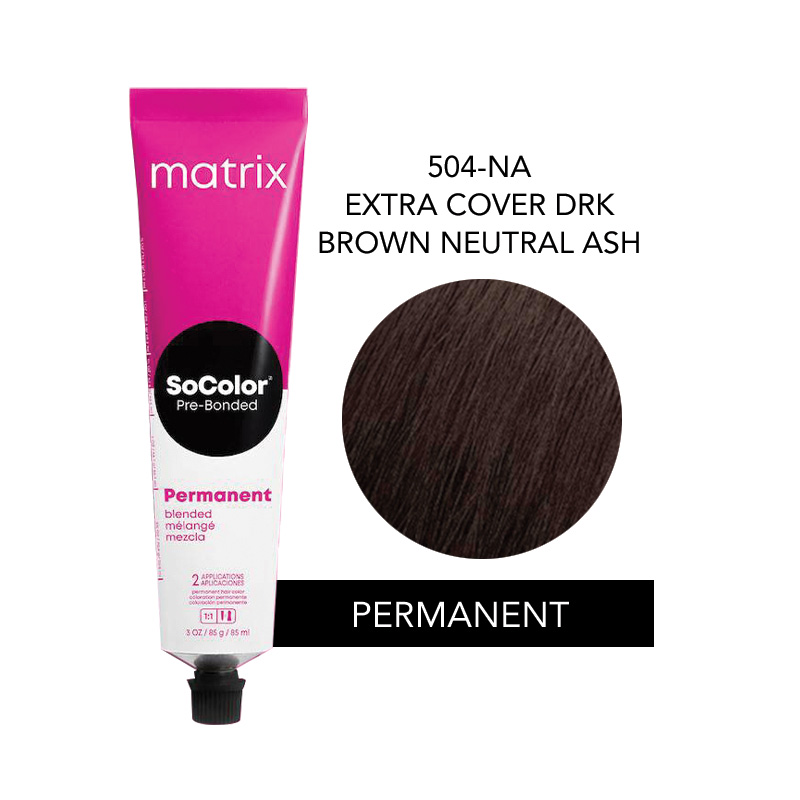 SOCOLOR EXTRA COVER DRK BROWN NEUTRAL ASH 504-NA