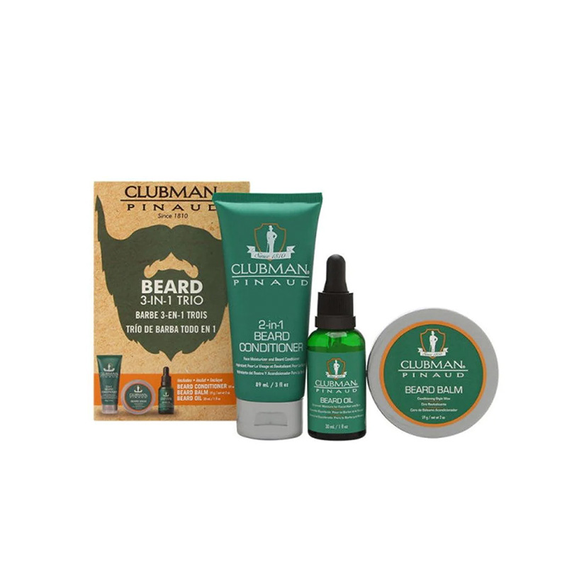  CLUBMAN BEARD PACK TRIO..