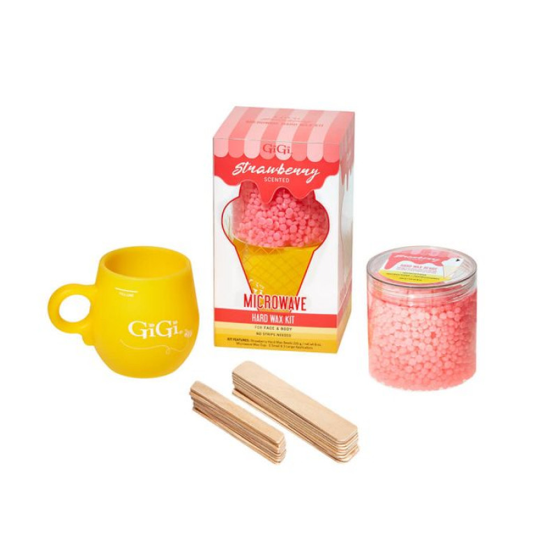 GIGI STRAWBERRY MICROWAVE WAX KIT