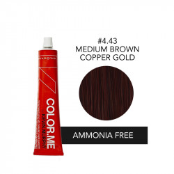 COLOR.ME #4.43 MEDIUM BROWN COPPER GOLD 