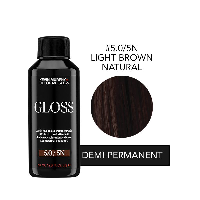 KM GLOSS 60ML - #5.0 / 5N LIGHT BROWN NA