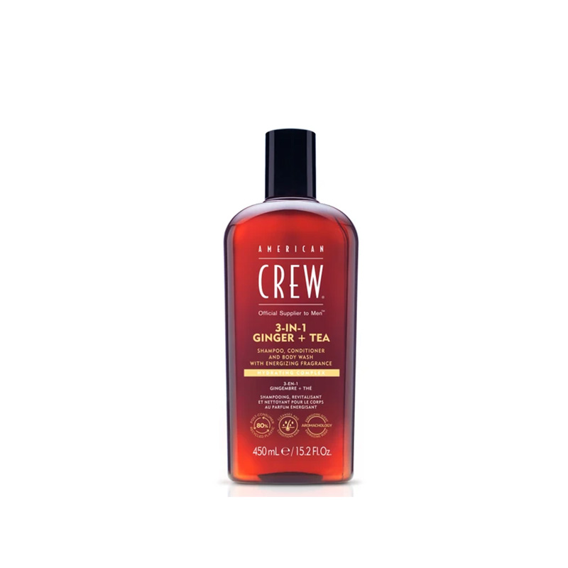 AMERICAN CREW 3 IN 1 GINGER TEA SHAMPOO 