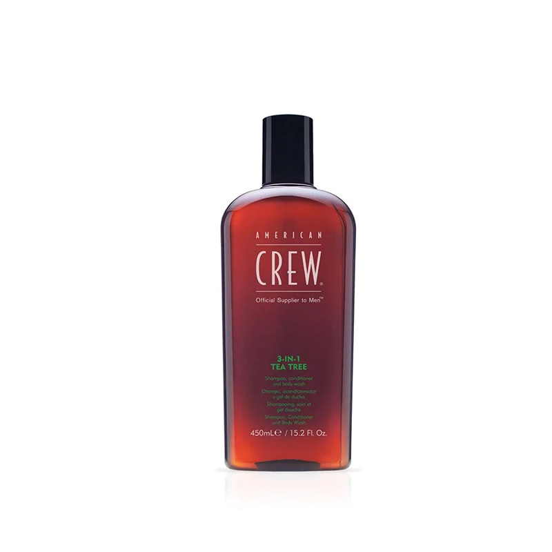 AMERICAN CREW 3 IN 1 TEA TREE SHAMPOO LI